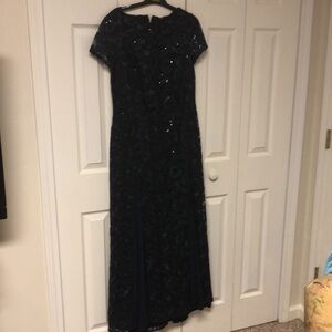 MARINA Elegant Navy Blue Dress